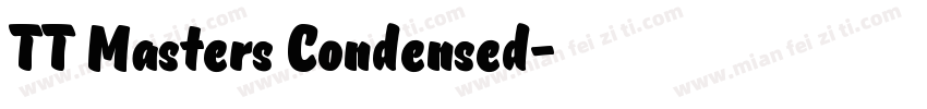 TT Masters Condensed字体转换